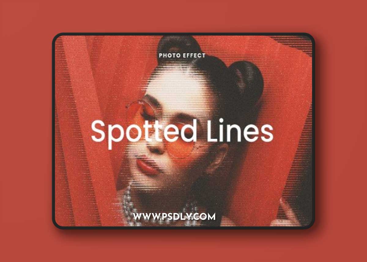 Spotted Lines Photo Effect 5FHPJYL