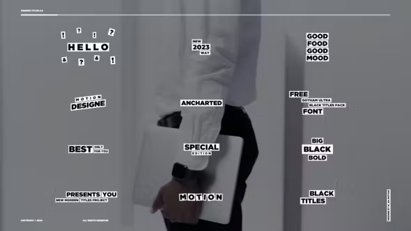 Videohive Auto Resize Modern Titles 42911610