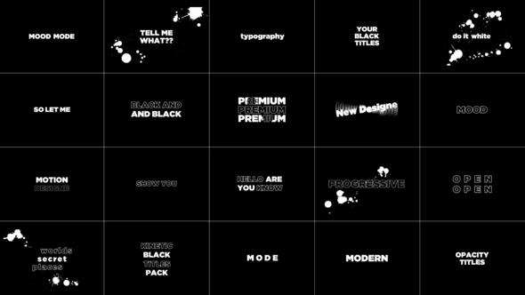 Videohive Modern Kinetic Titles 42856555