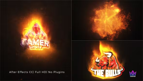 Videohive Particles Fire Logo Reveal 42646049