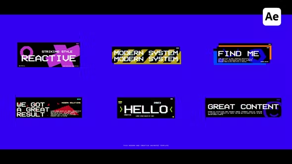 Videohive Pixel Titles For After Effects 43053076