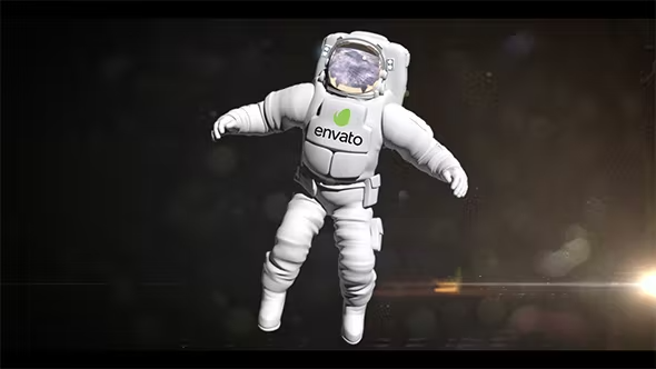 Videohive Your Logo on the Astronaut 13827759