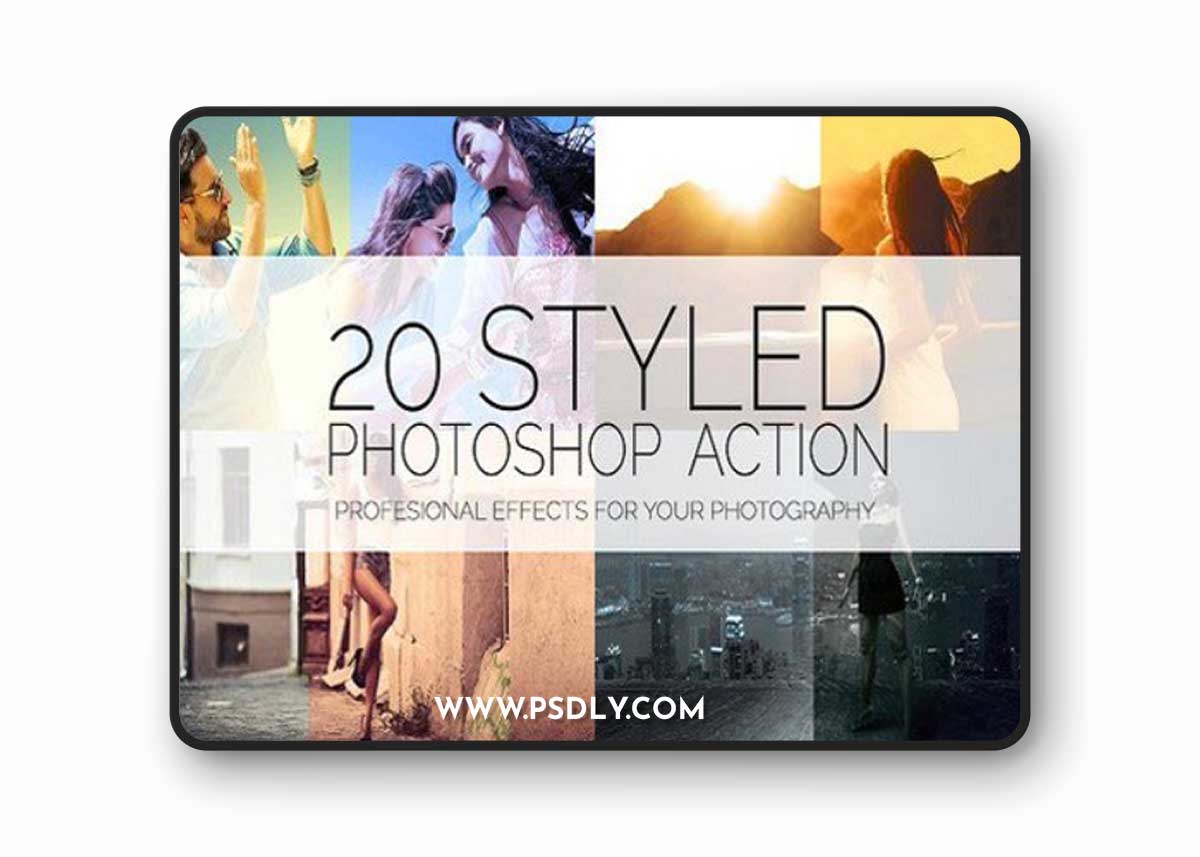 20 Styled Effects - Photoshop Action 1167783