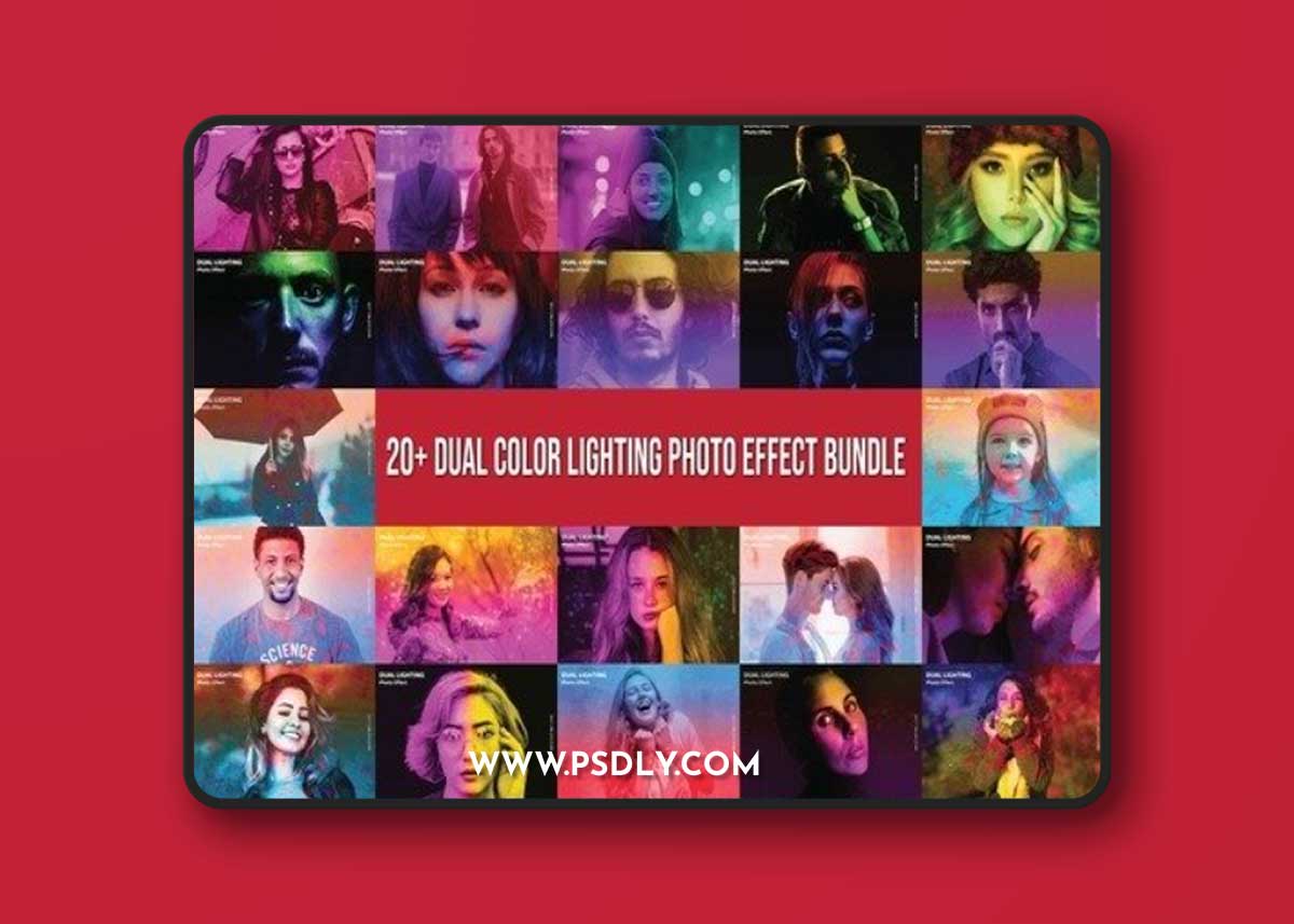 24 Dual Color Lighting Photo Effect