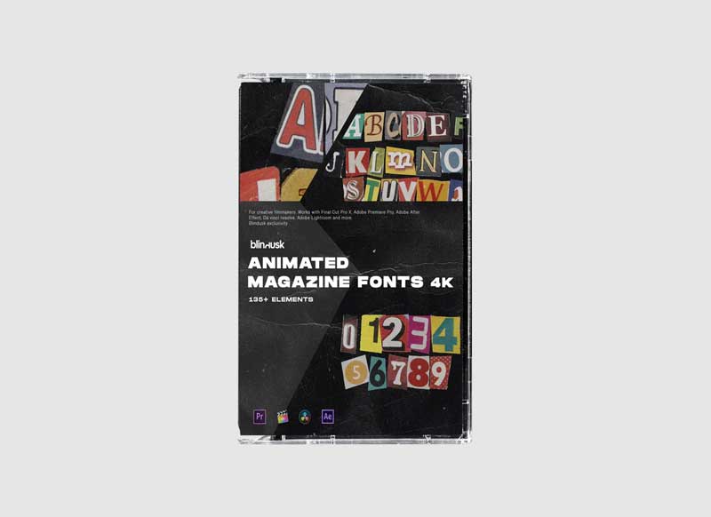 Blindusk - Animated Magazine Fonts