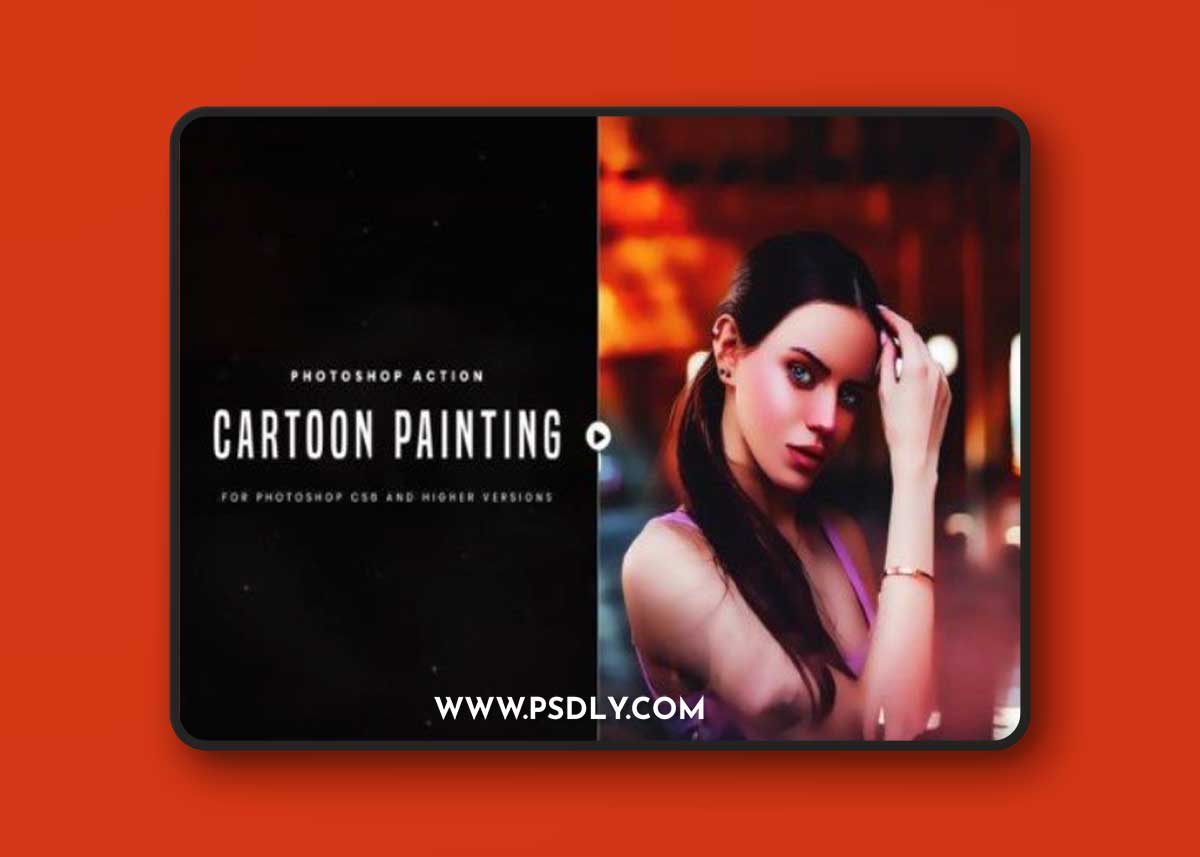 Cartoon Painting Photoshop Action