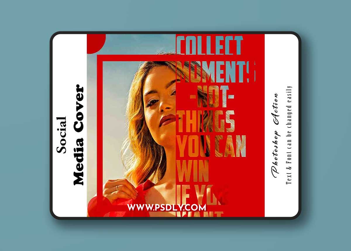 CreativeMarket - Social Media Cover Photoshop Action 12739031