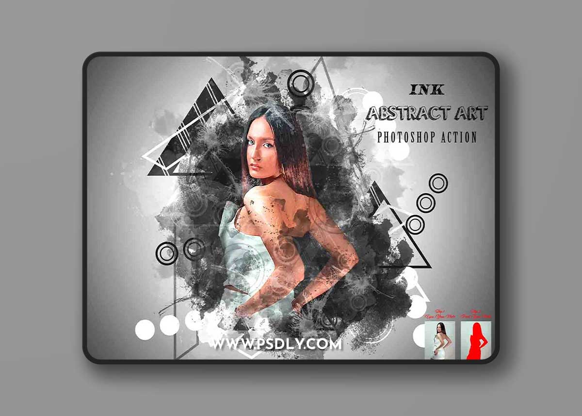 Creativemarket - Ink Abstract Art Photoshop Action