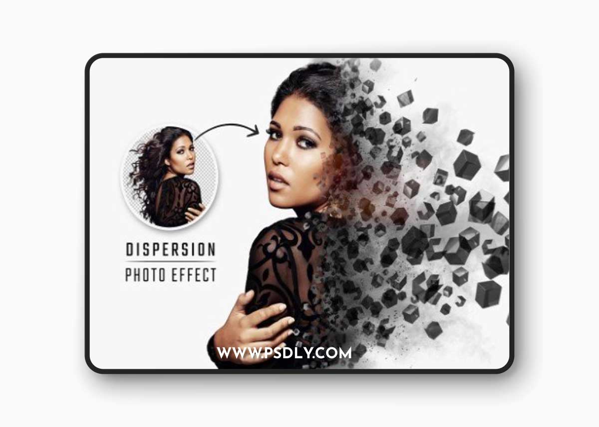 Dispersion Photo Effect with Cubes and Explosion