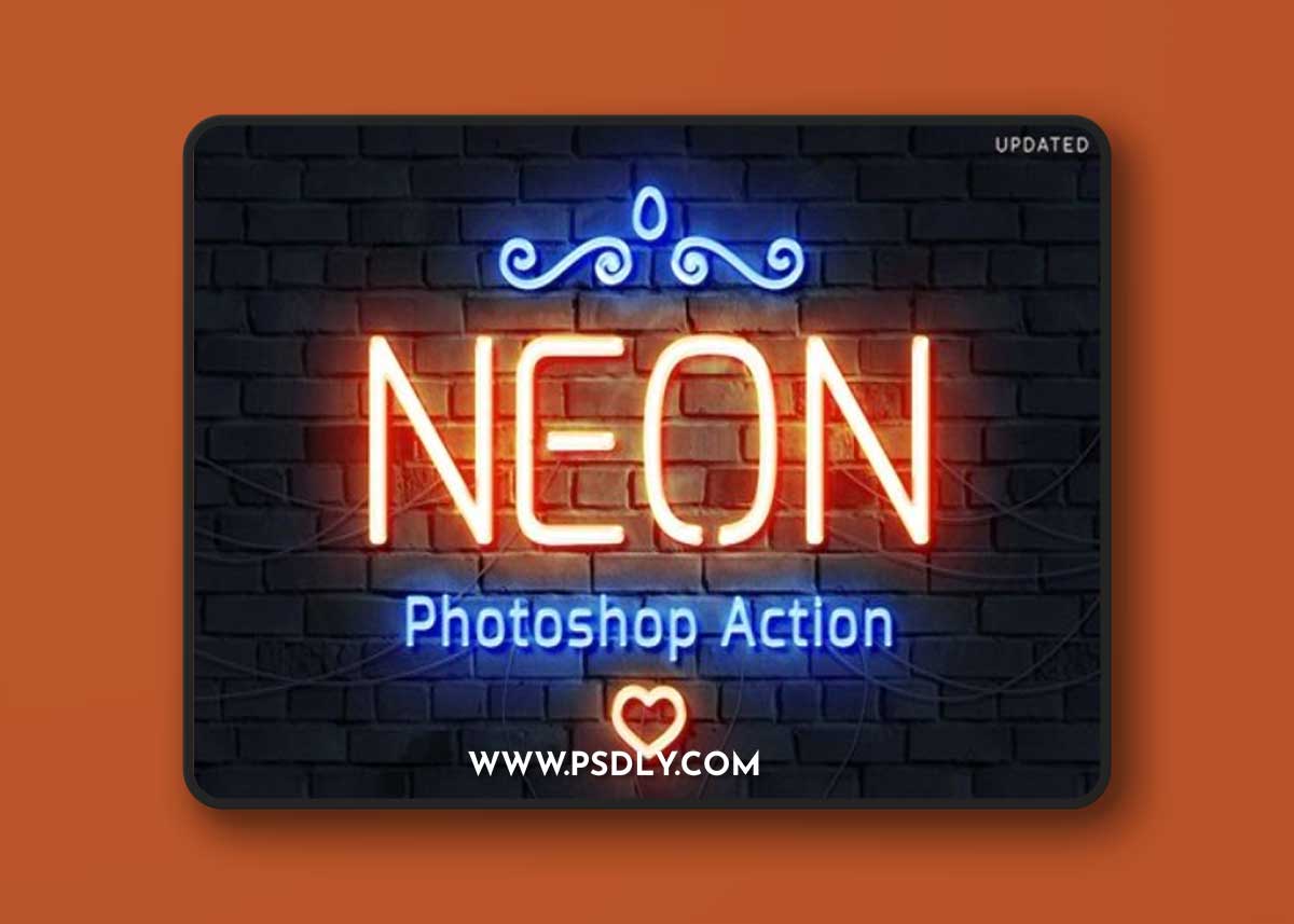 GraphicRiver - Neon Tube Photoshop Action 33830384