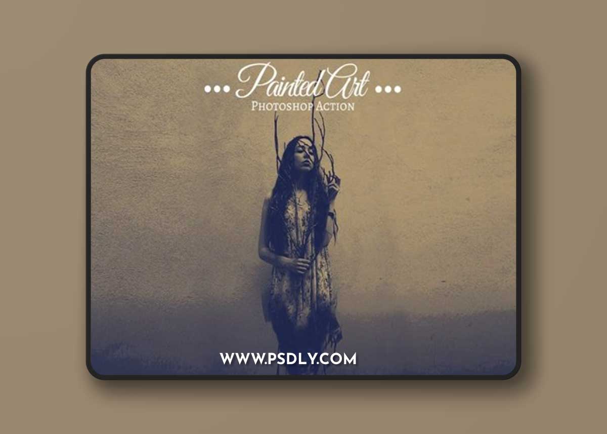 Painted Art - Photoshop Action V3 D9S4YB3