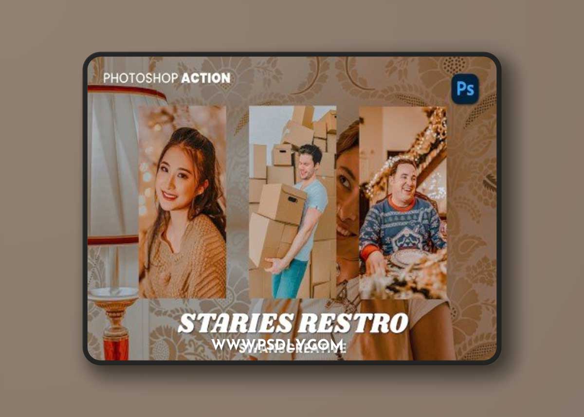 Staries Retro Photoshop Action