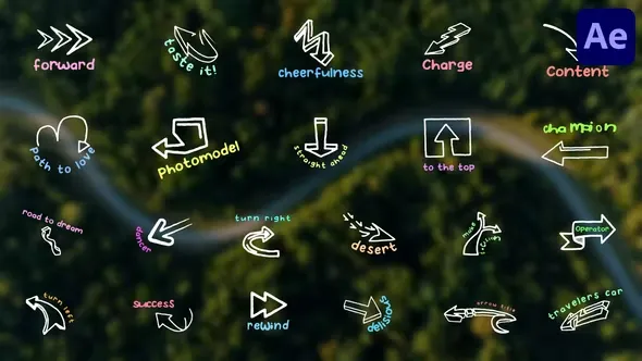 Videohive Arrows Titles for After Effects 43719632