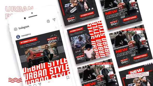 Videohive Urban Streetwear Instagram Post 43538957