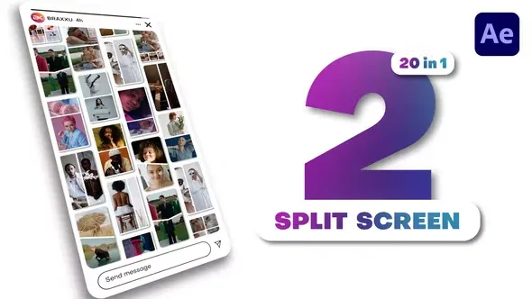 Videohive Vertical Multiscreen - 2 Split Screen 43707192