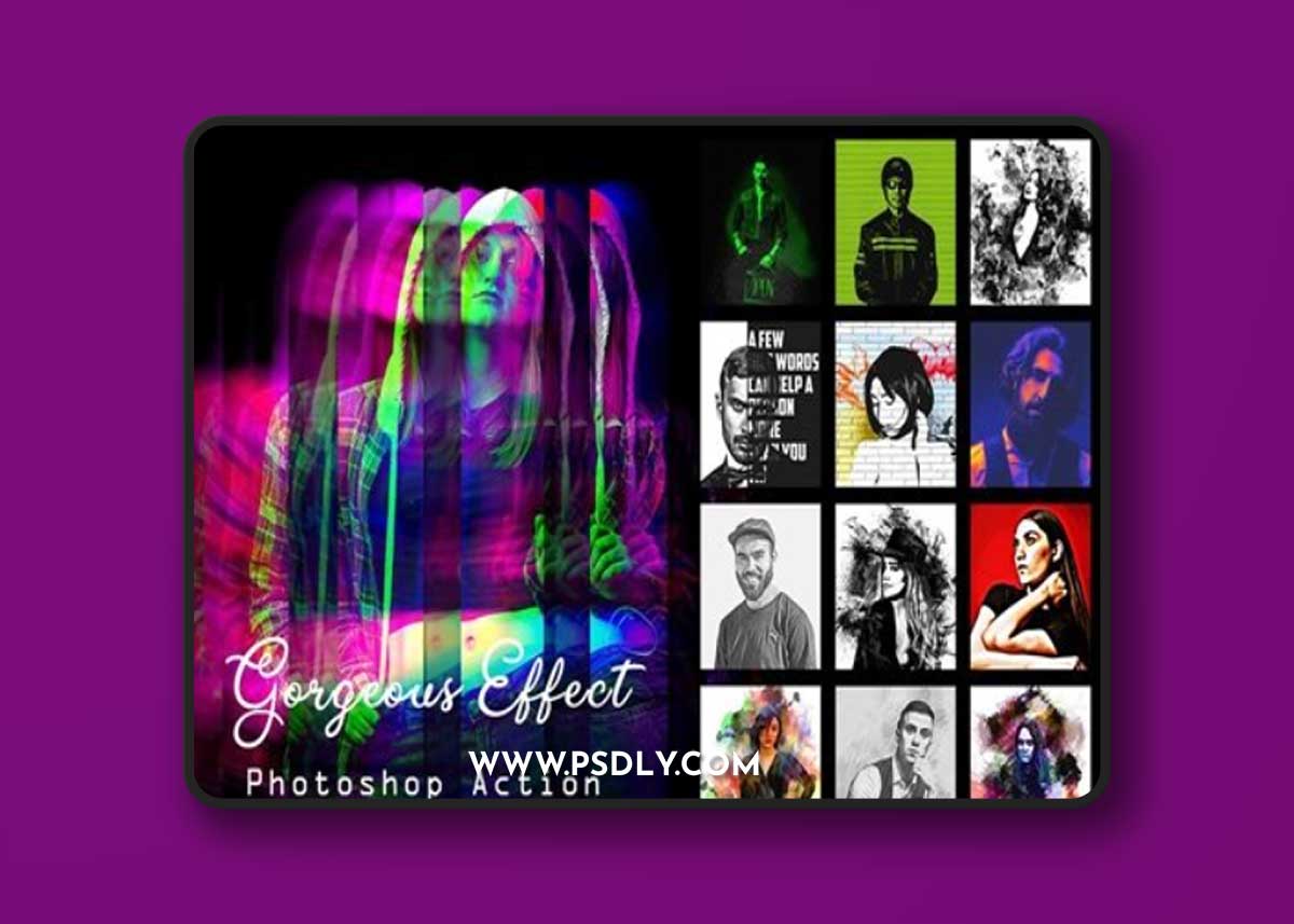 Gorgeous Effect Photoshop Actions Bundle 64793274