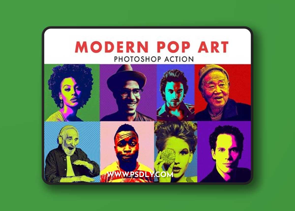 Modern Pop Art Photoshop Action D6TXWU4