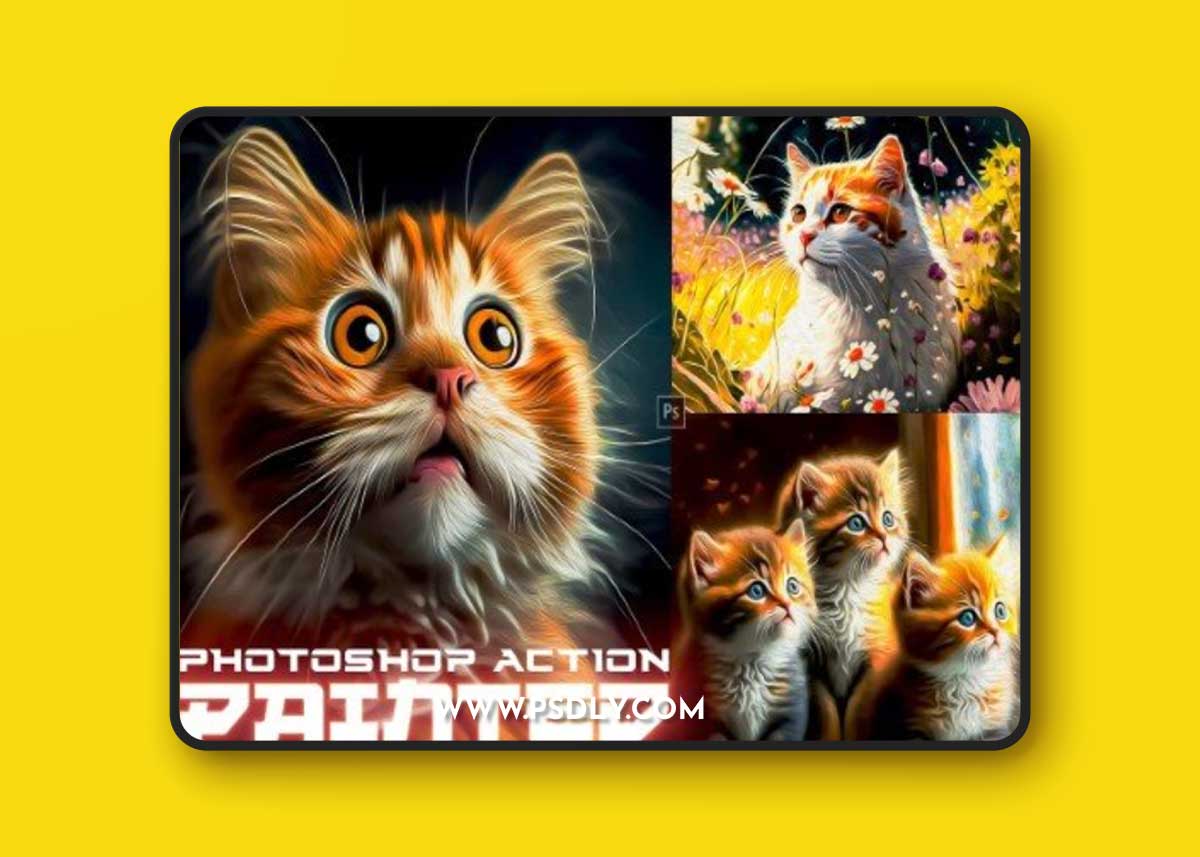 PRO Painted Painting Photoshop Action