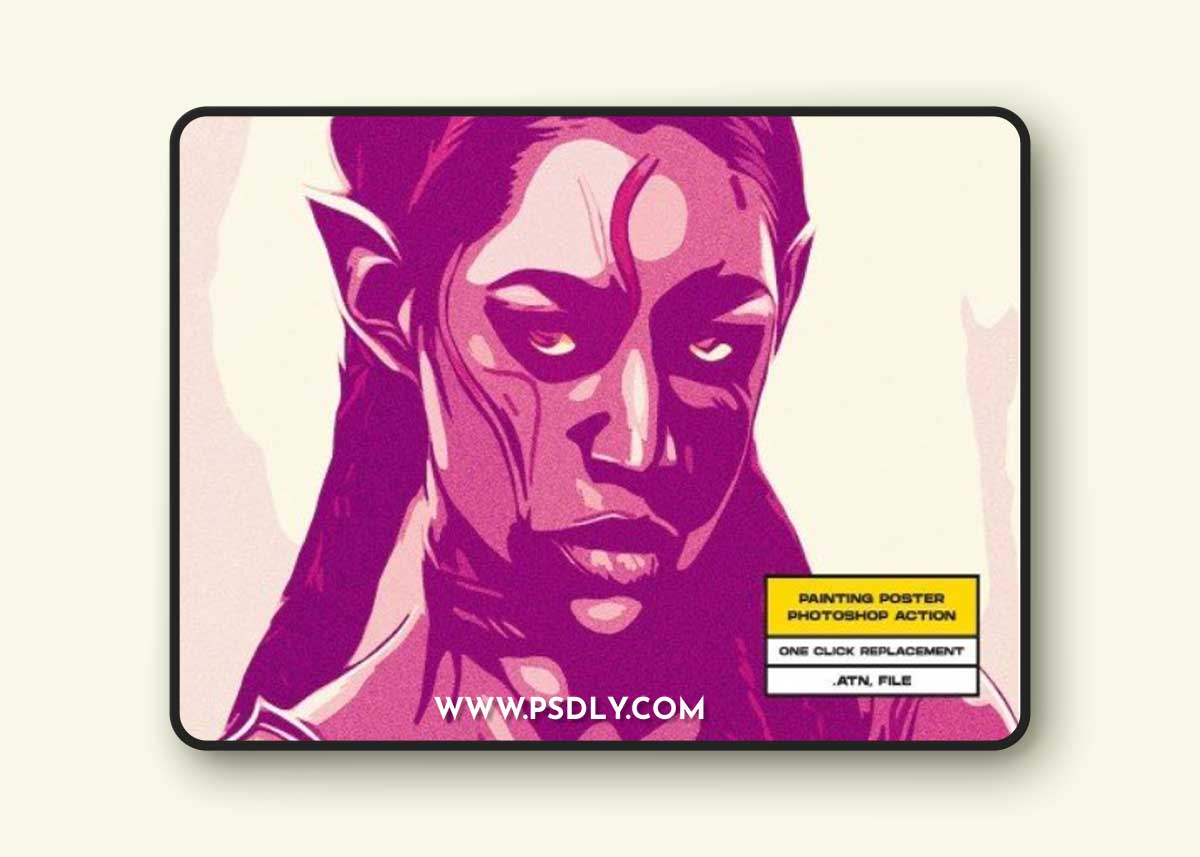 Painting Poster Photoshop Action