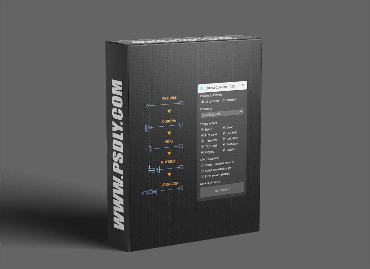 Smart Camera View v3.68 & Camera Converter v1.12 & Smart Merge v1.99 for 3ds max