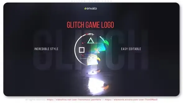 Videohive Glitch Game Logo 44503890