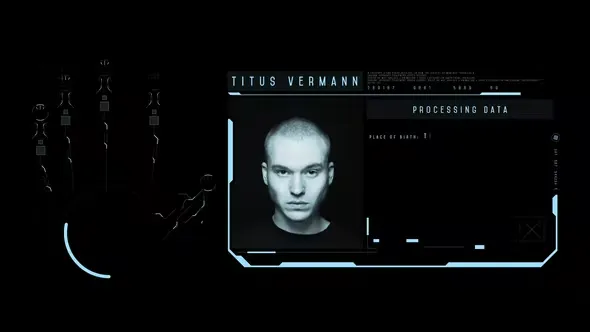 Videohive HUD One Hand Identification 44588604