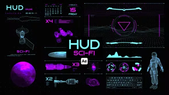 Videohive HUD Sci-Fi for After Effects 44657441