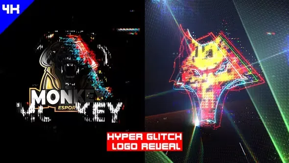 Videohive Hyper Glitch Logo Reveal 43794501