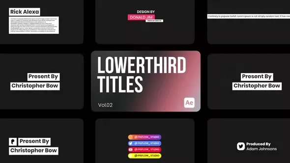 Videohive Lowerthird Titles 04 for After Effects 44235857