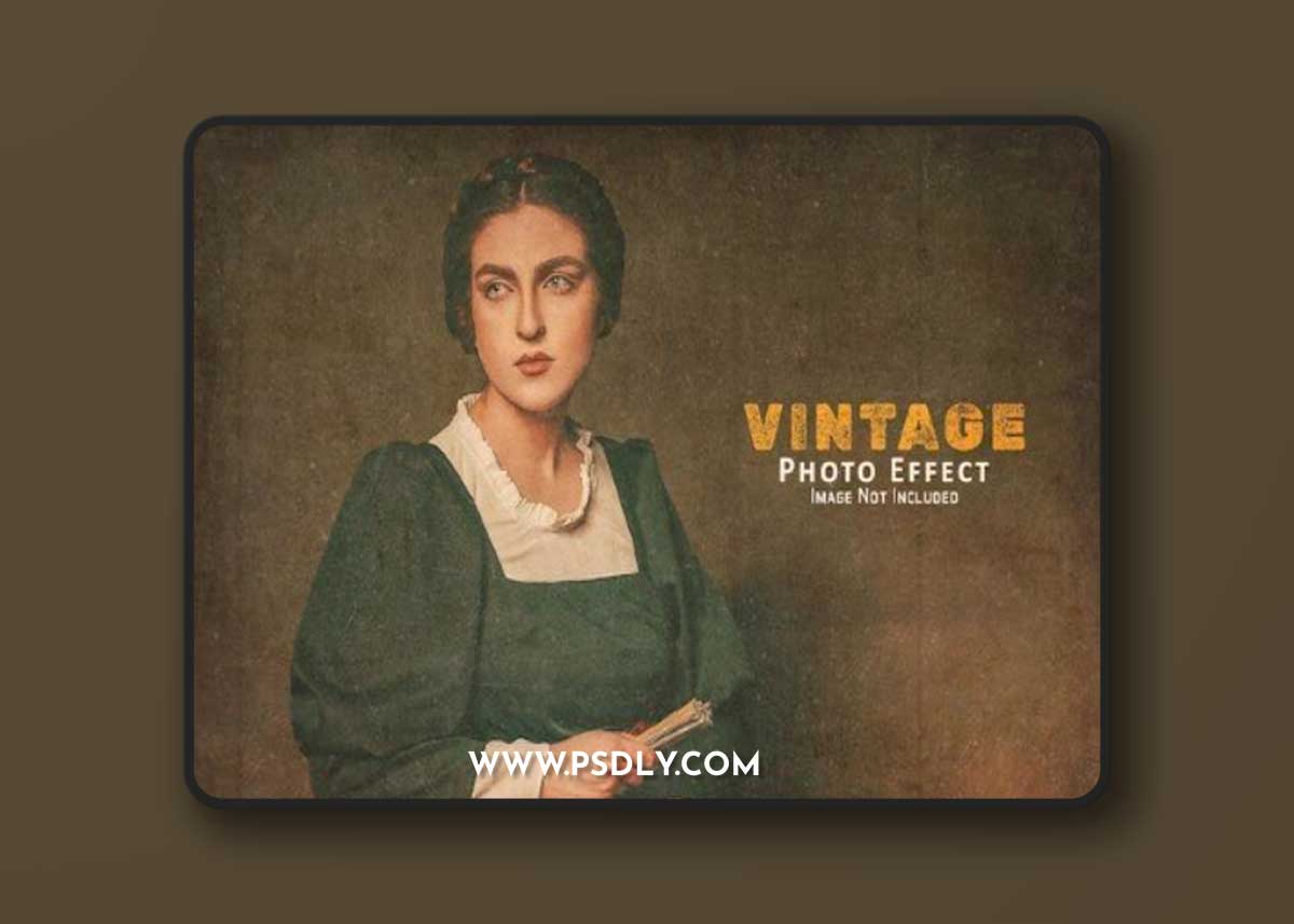 Vintage old poster effects for Photoshop