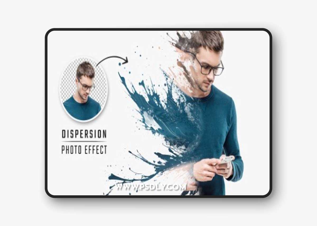 Dispersion Photo Effect with Paint Splash 572588370