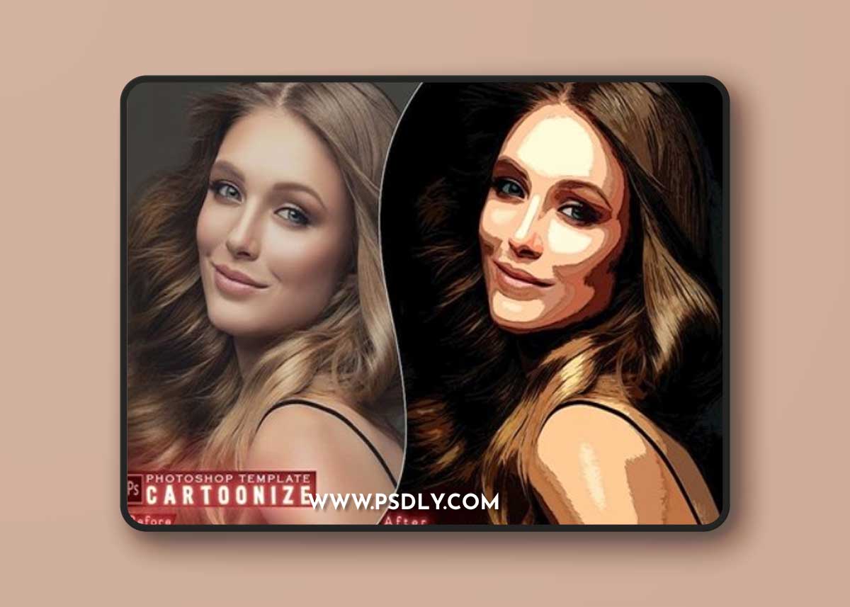 Cartoonize Photoshop Actions V2 9HXLXHF