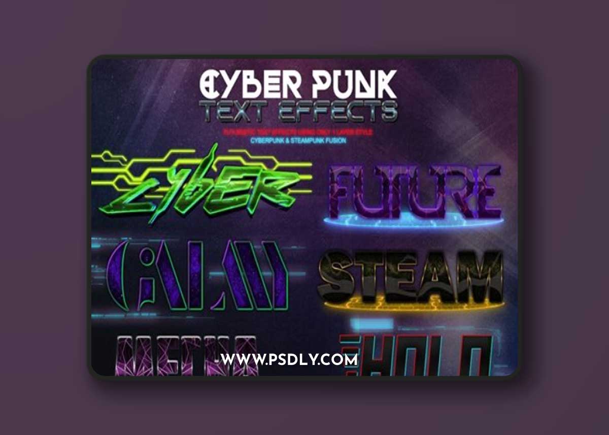 Cyber Punk Text Effects WZPJBU6