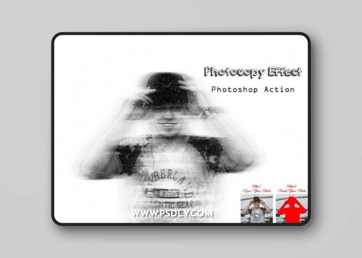 Photocopy Effect Photoshop Action