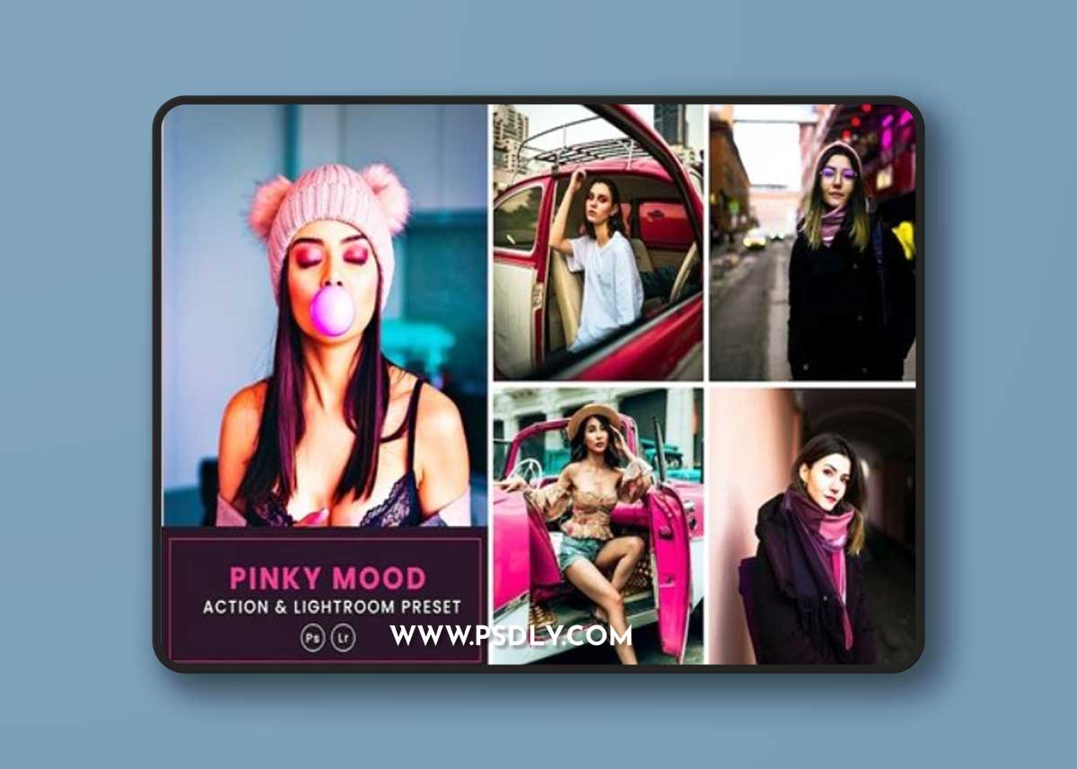 Pinky Mood Photoshop Action & Lightrom KTHCW7X