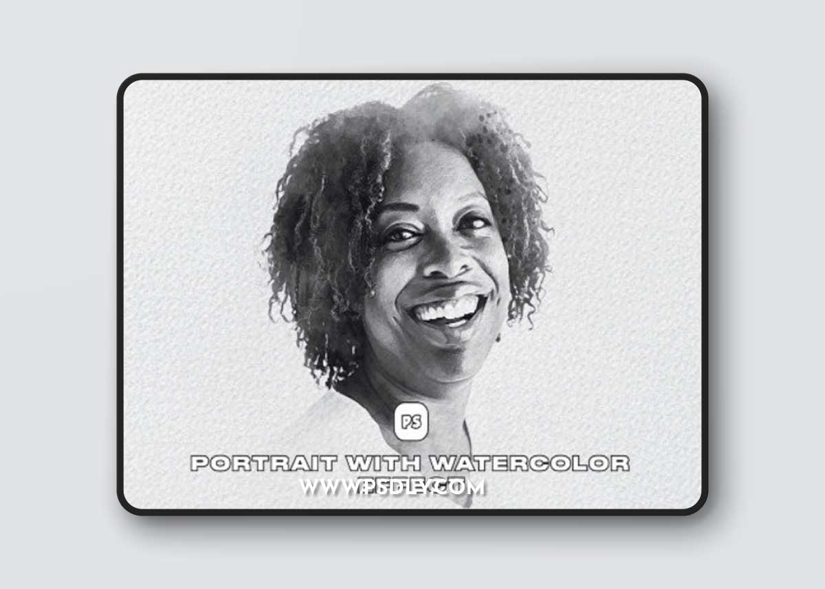 Portrait With Watercolor Effect