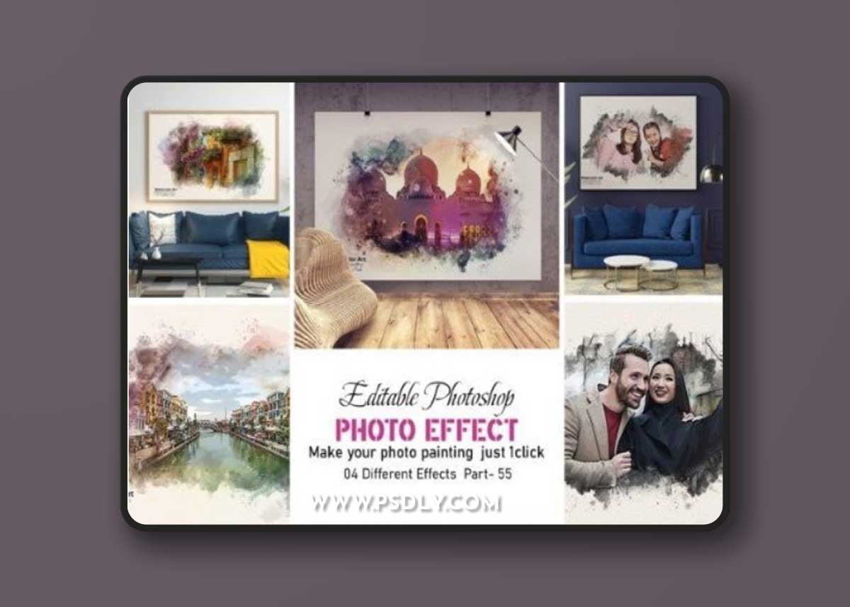 Realistic Watercolor Painting Effect