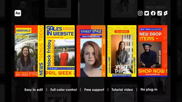 Videohive Abstract Instagram Reels 45084950