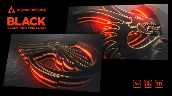 Videohive Black Epic And Fire Logo 43743765