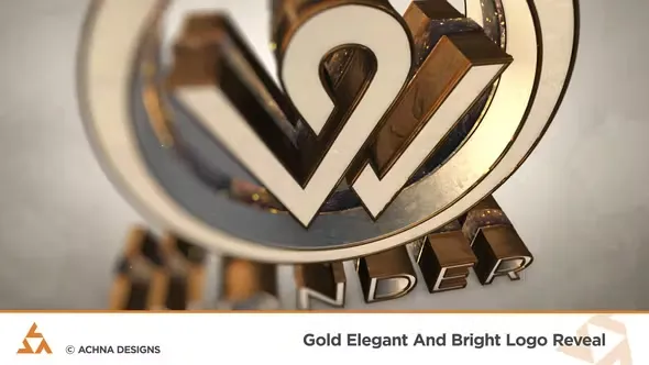 Videohive Gold Elegant And Bright Logo Reveal 36339673