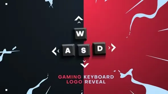 Videohive PC Gaming Keyboard Logo Reveal 45069661