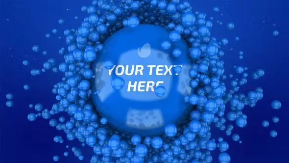 Videohive Particle Balls Logo Reveal 44462262