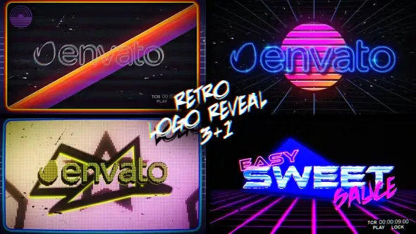 Videohive Retro Logo Reveal Pack Vol.2 19513192