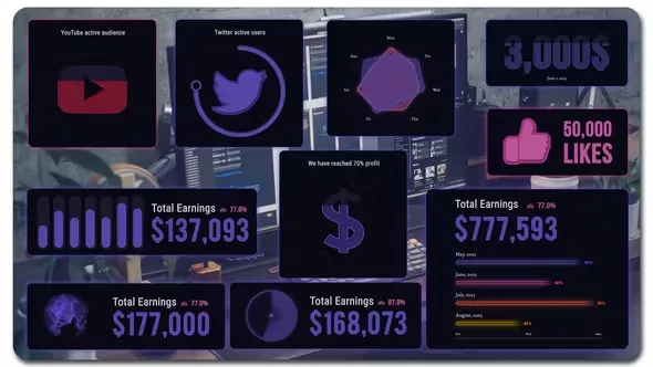 Videohive Social Media Infographics 45153391