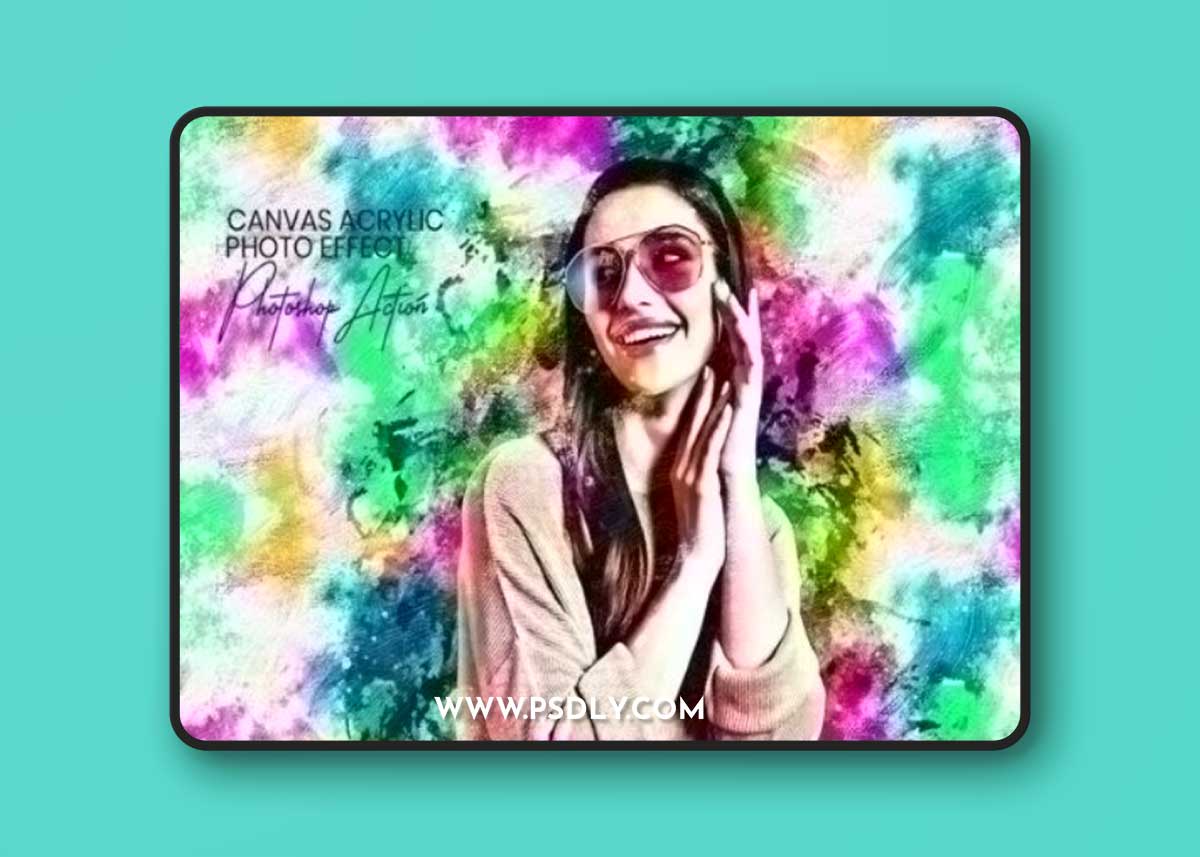 Canvas Acrylic Painting Photo Effect