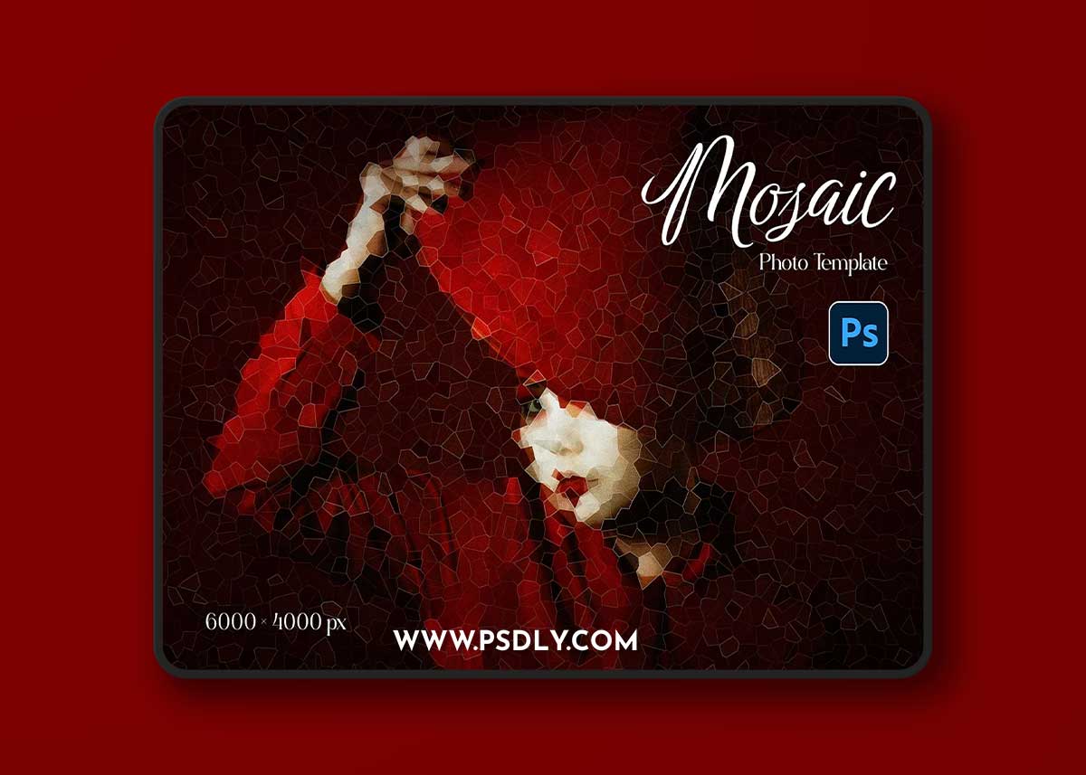 Creativemarket - Mosaic Photo Template 16532810