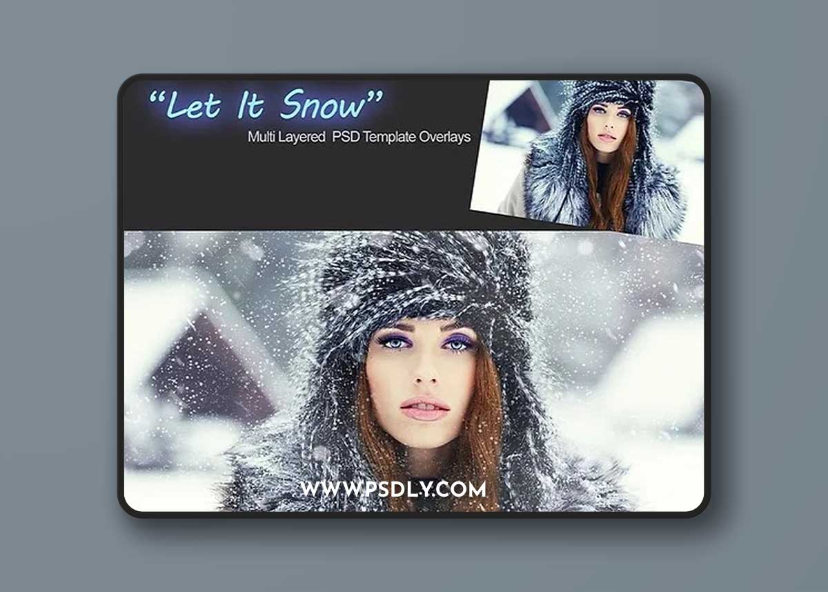 Portrait Pizzaz: Let it Snow Overlays