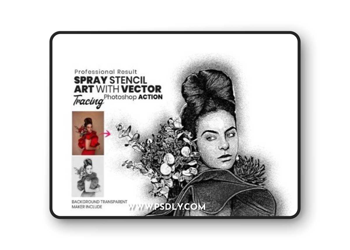 Spray Stencil Art Photoshop Action