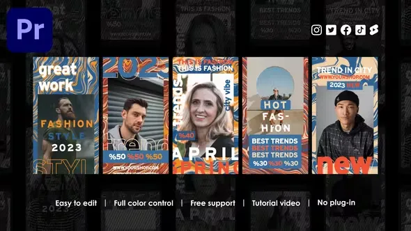 Videohive Abstract Instagram Stories 45309128
