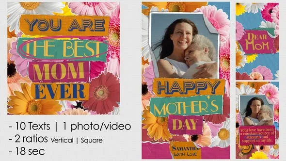 Videohive Colourful Mother Day 44686045